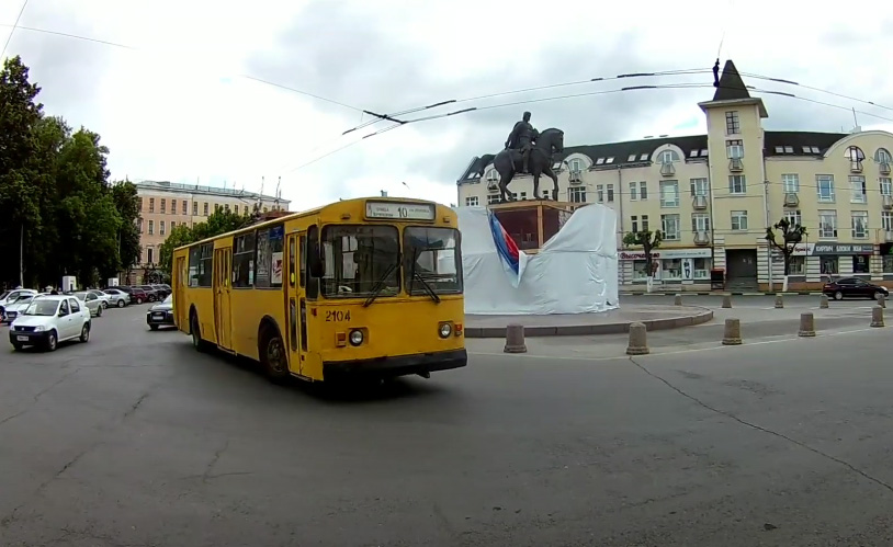 Кадр из видеоподборки про рязанские троллейбусы